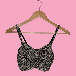 Pink Victoria's Secret Leopard Bralette